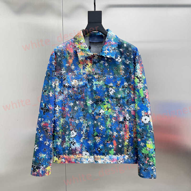 Designer Mens Denim Jacket Loose Casual Cardigan Coat High Quality Denim Jacket Luxurious Turn-down Collar Denim Jacket Coat autumn and winter Sizes Size: M-3XL