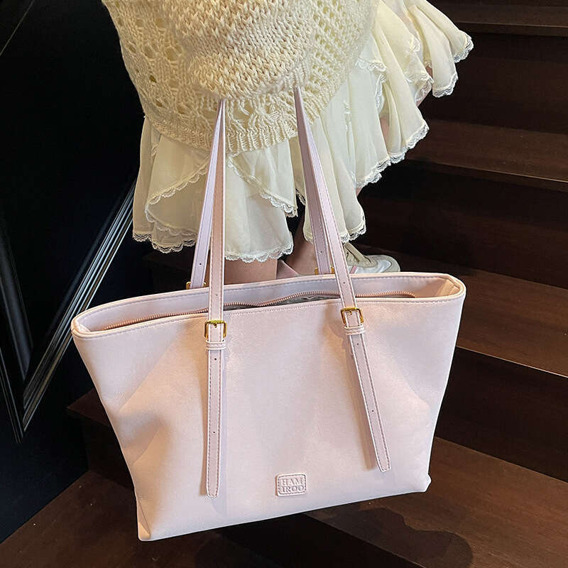 Trendy Bags 2025 New Tote Luxury Large Capacity Simple Fashion Shoulder Student Class Designer Commuting Bag