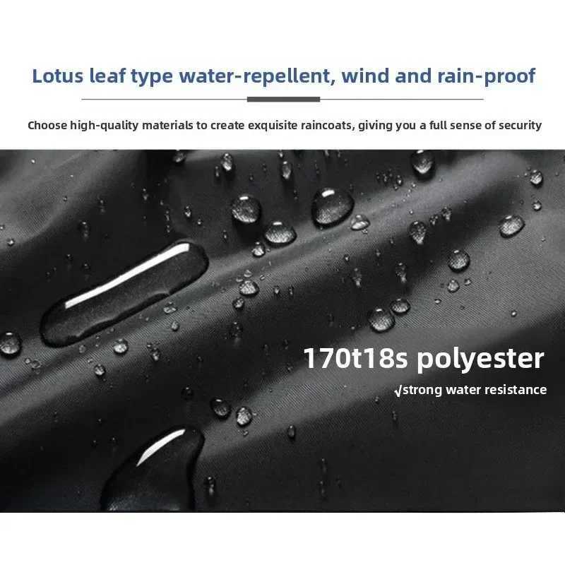 1PC Raincoat Men Rain Pants Suit Reflective Thickened Mens and Womens Riding Raincoat Electric Motorcycle for Adult Y250814