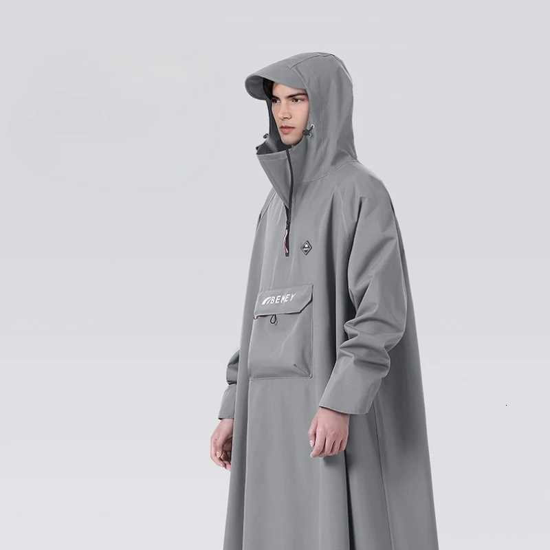 1 Piece Adult Thickened Motorcycle Raincoat Durable Waterproof Riding Equipment Men and Women Special Outdoor Raincoat Y250814