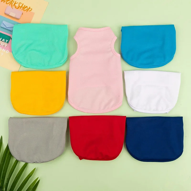 Summer Dog Clothes Thin Breathable Vest Plain Color Small Pet TShirt for Teddy Poodle Puppy Lightweight Casual Outfit 250814