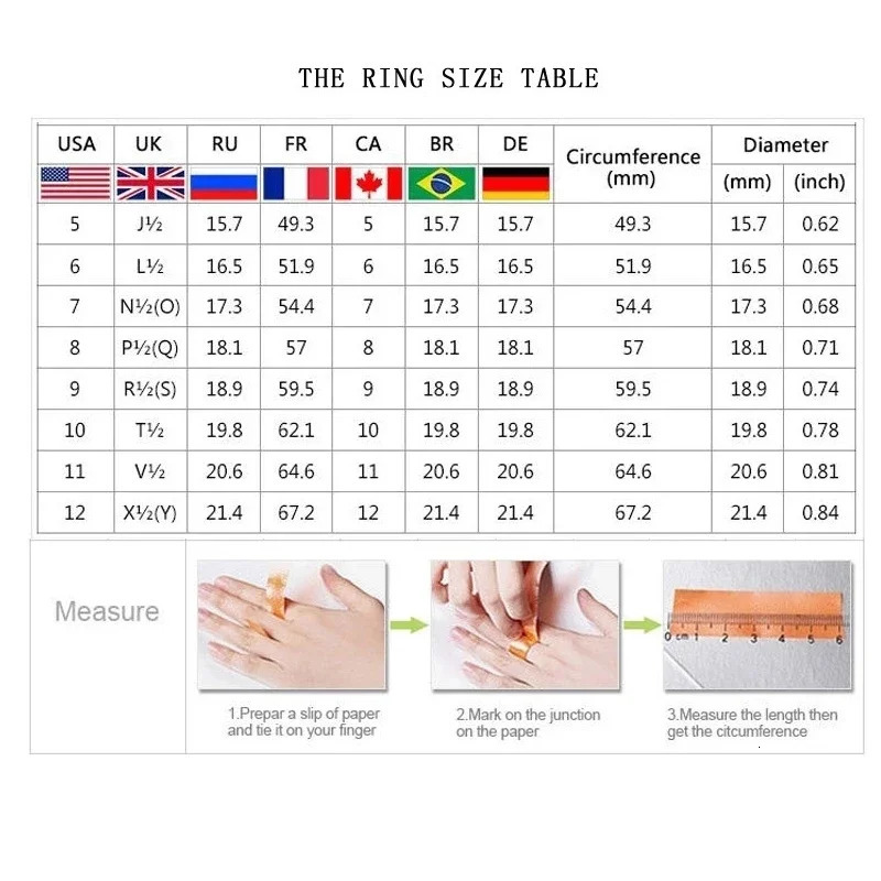 Milangirl 5 Colors Tectangle Geometric Sparkling Zircon Rhinestone Crystal Metal Ring for Women Wedding Party Jewelry 250811