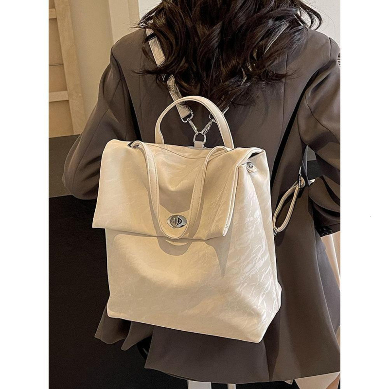 Autumn New Neutral Style Backpack Fashionable Women's Backpack, Summer New Simple Casual Large Capacity Backpack Autumn New Rock Pattern Designer