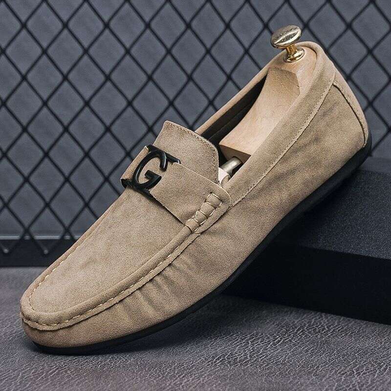 Doudou Autumn New One Step Soft Sole Driving Youth Casual Versatile Lefu Shoes Men's