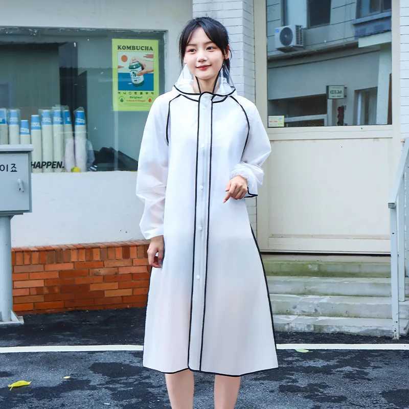 Long Outdoor One-piece Raincoat with Thickened Edges for Adults Outdoor Unisex Eva Raincoat Y250814