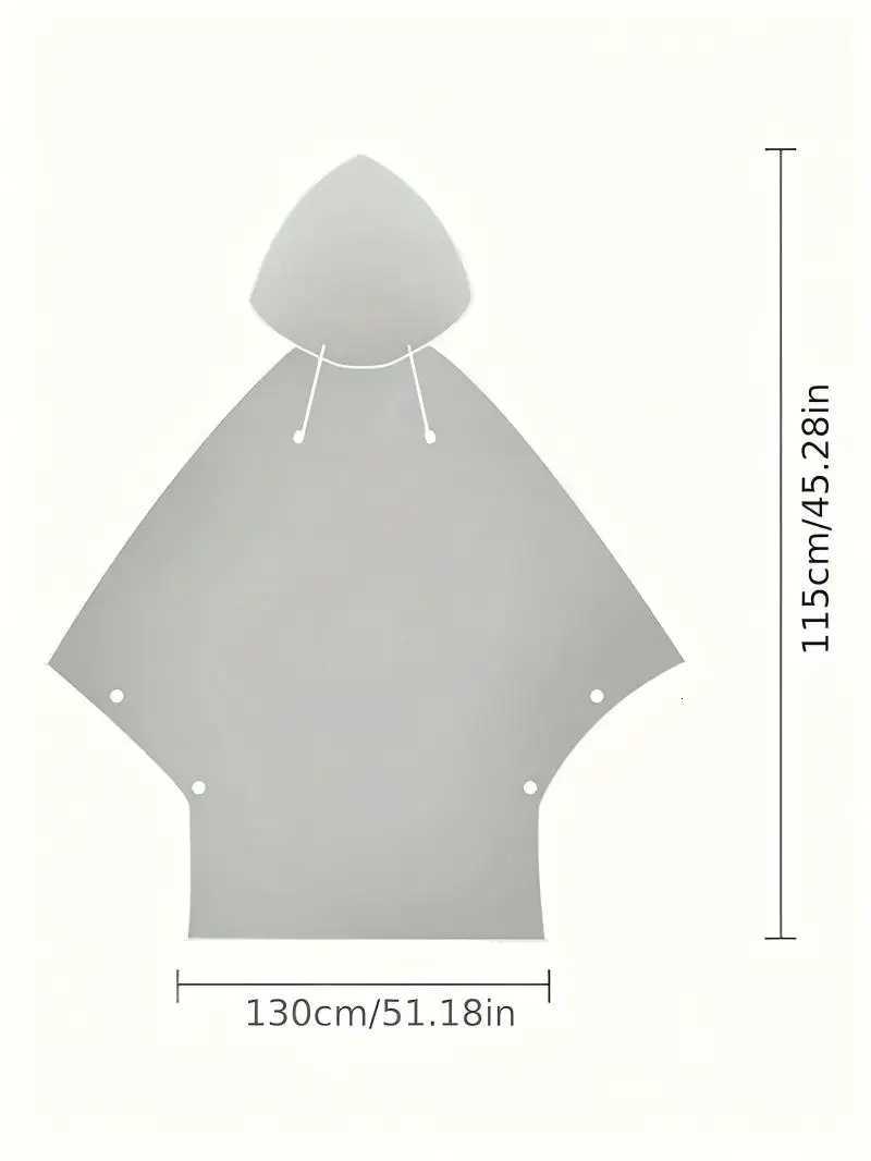 EVA Raincoat Unisex Multifunctional Poncho Transparent Rainwear Casual Style Hooded For Hiking Camping Outdoors Y250814