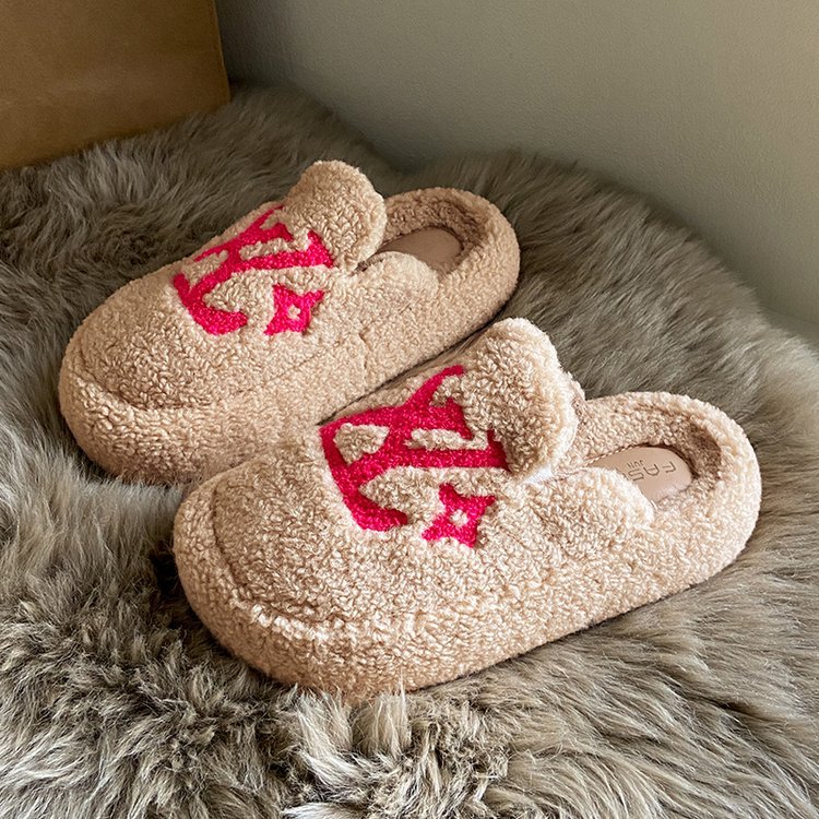 Designer shoes free shipping warm winter outdoor indoor casual slippers vintage thick bottomed lamb wool cotton shoes