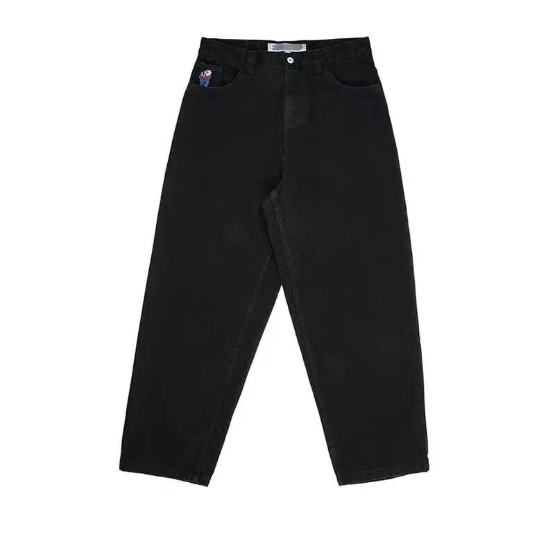 Men s Jeans Y K Polar Big Boy Skate Collection Hip Hop Streetwear Embroidery Pants Baggy Mens Womens High Waist Wide Trouser