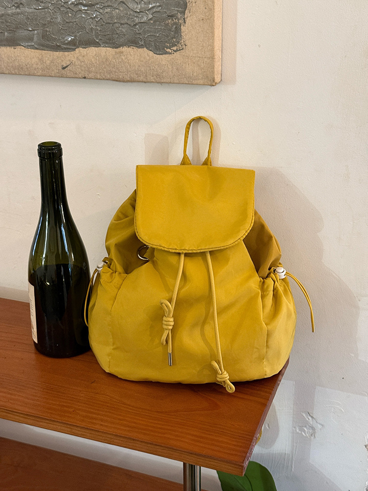 Autumn New Unisex Backpack Korean Street Nylon Atmosphere Checkered Backpack Casual Commuting Single Shoulder Backpack Autumn New Designer Bag