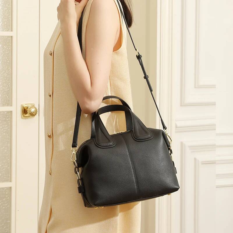 Toptrends Retro Genuine Leather Tote Handbags For Women 2025 Designer Pillow Satchel Work Ladies Shoulder Crossbody Bags