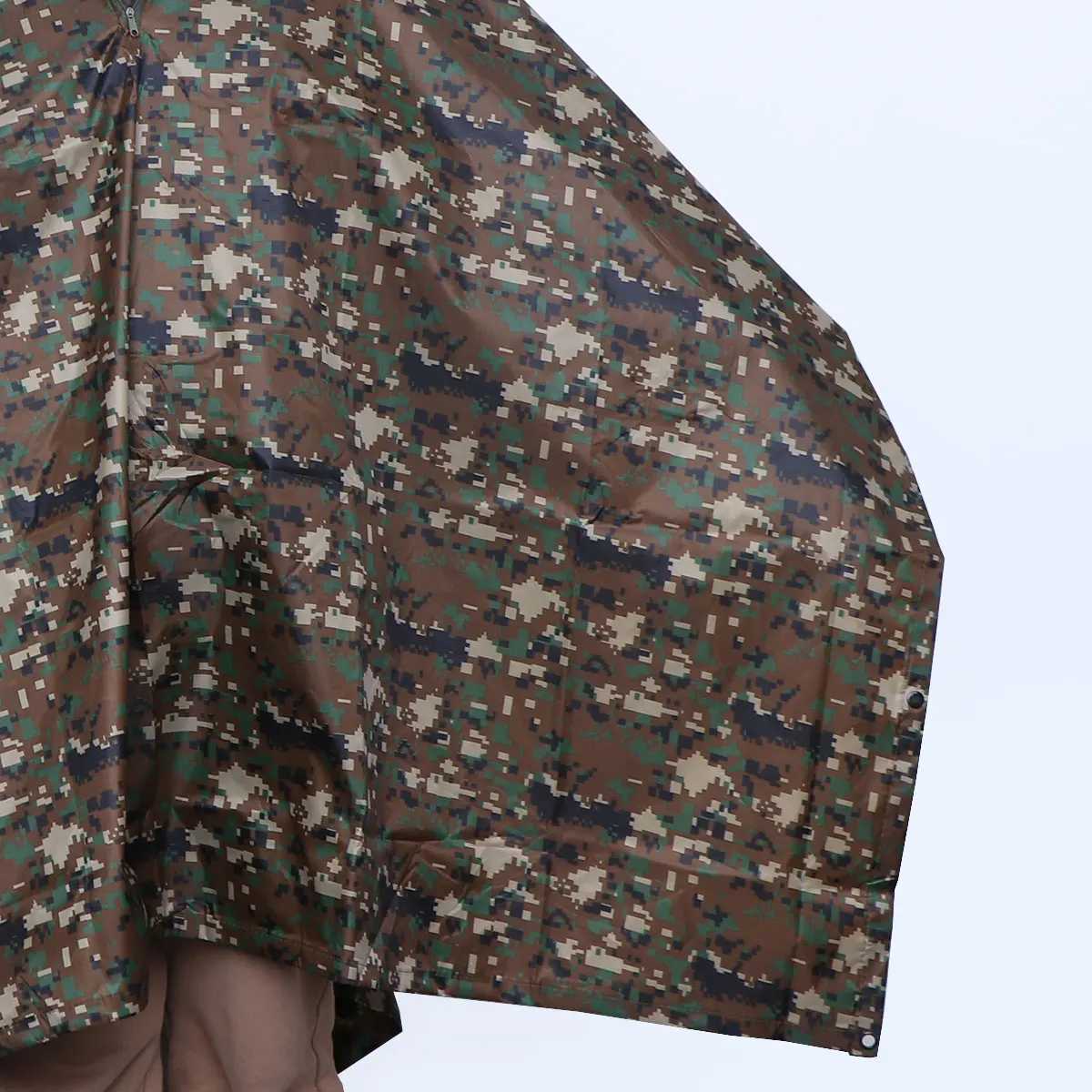 Camouflage Raincoat Cloak Waterproof Multifunction Adults Man Suit Hiking Fishing Hunting Outdoor Activities Poncho Tent Mat Y250814