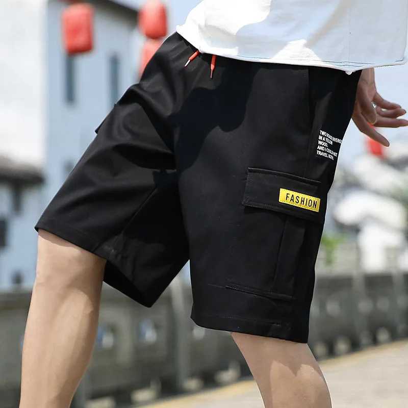 Mens Shorts Summer Casual Jogging Cargo Shorts Loose Multi-pockets Elastic Waist Work Hiking Overalls Short Pants Y250814