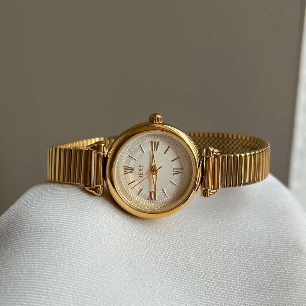 Hot-Selling Designer Small Brown Watch for Women Korean Version Simple Elegant Artistic Roman Numerals Versatile