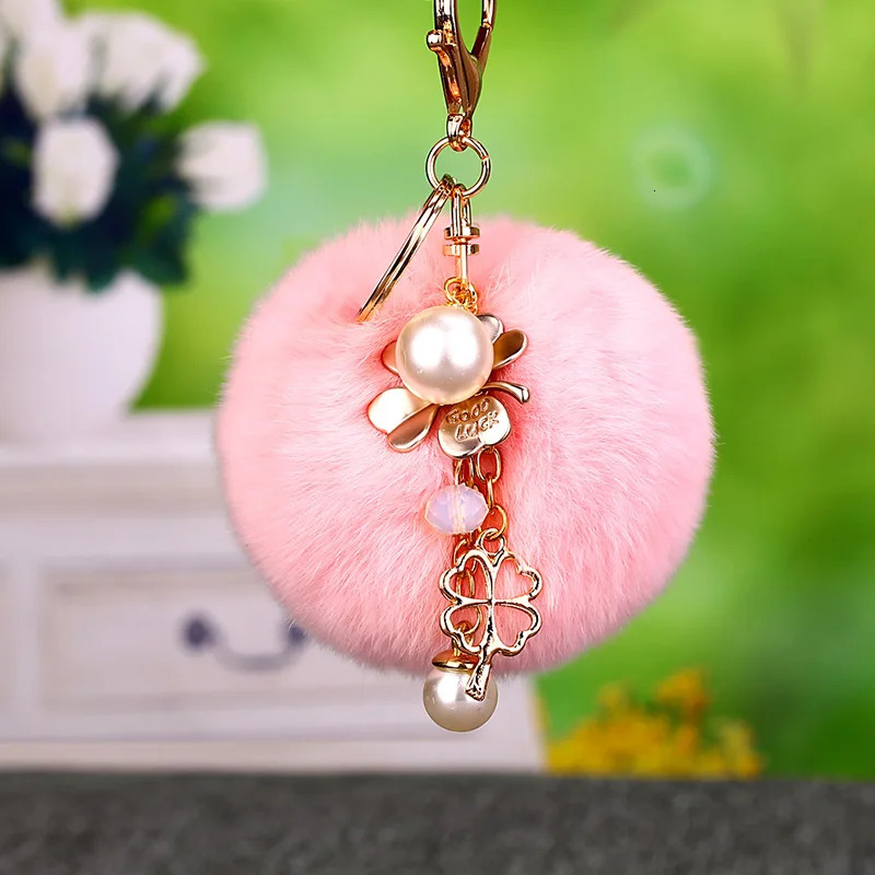 Cloth flower key Ring Chiffon tassel car chains Lady couple bag fashion charm keychain Party Gift K2029 250811