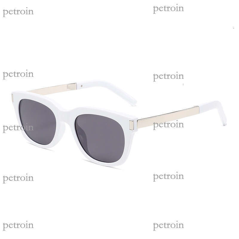 New square frame fashion metal temple sunglasses glasses with a high-end feel for men and women
