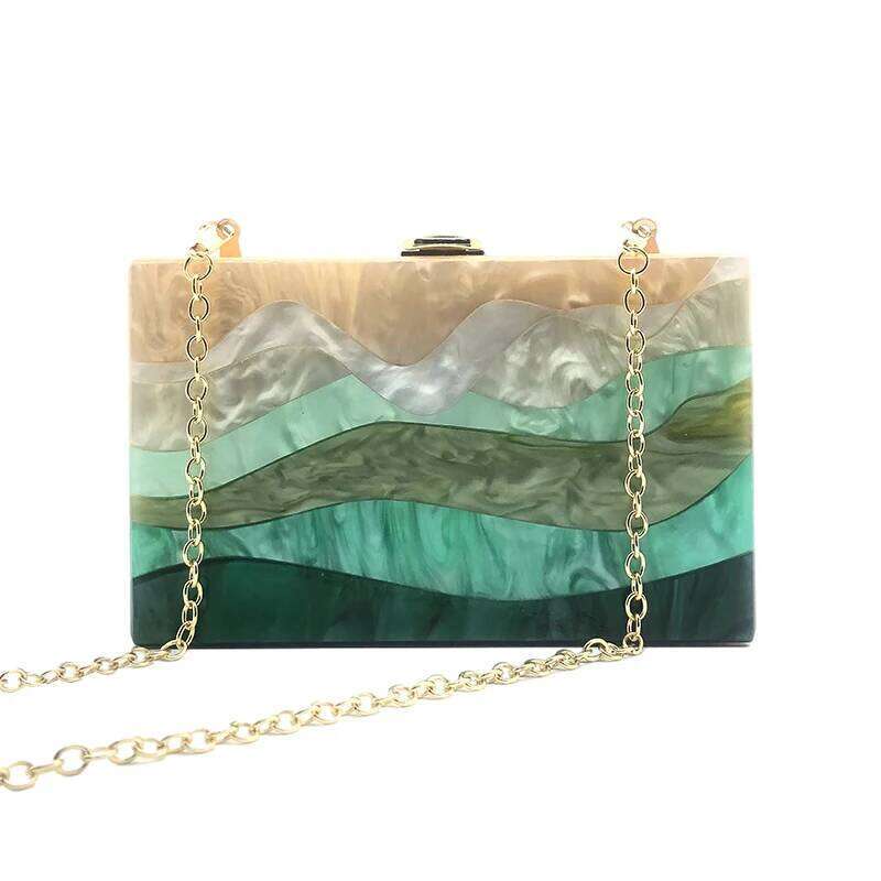 Designer bag 52 Acrylic Evening Bag Brand Designer Women New Handbags Boho Bridal Clutch Party Fashion Wallet Elegant Shoulder Crossbody