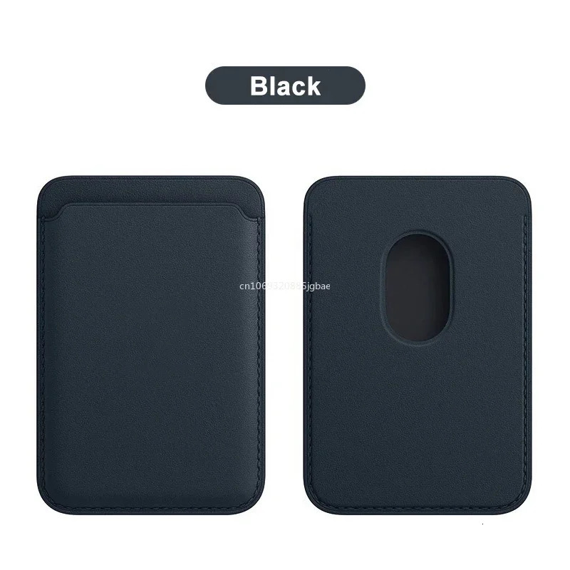 Men Leather Card Wallet Women Phone Magnetic Credit Holder Bag Case Macsafe Cover Accessories 250811