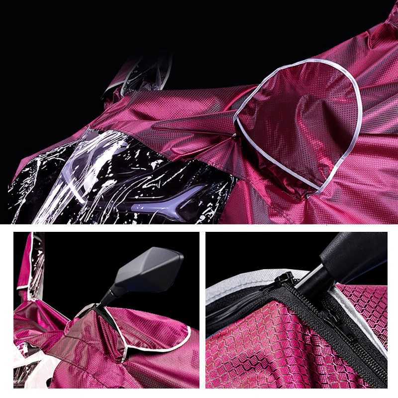 Motorcycle Riding Raincoat Waterproof New Full-body Raincoat for Men and Women Increased Thickened Double Adult Poncho Raincoat Y250814