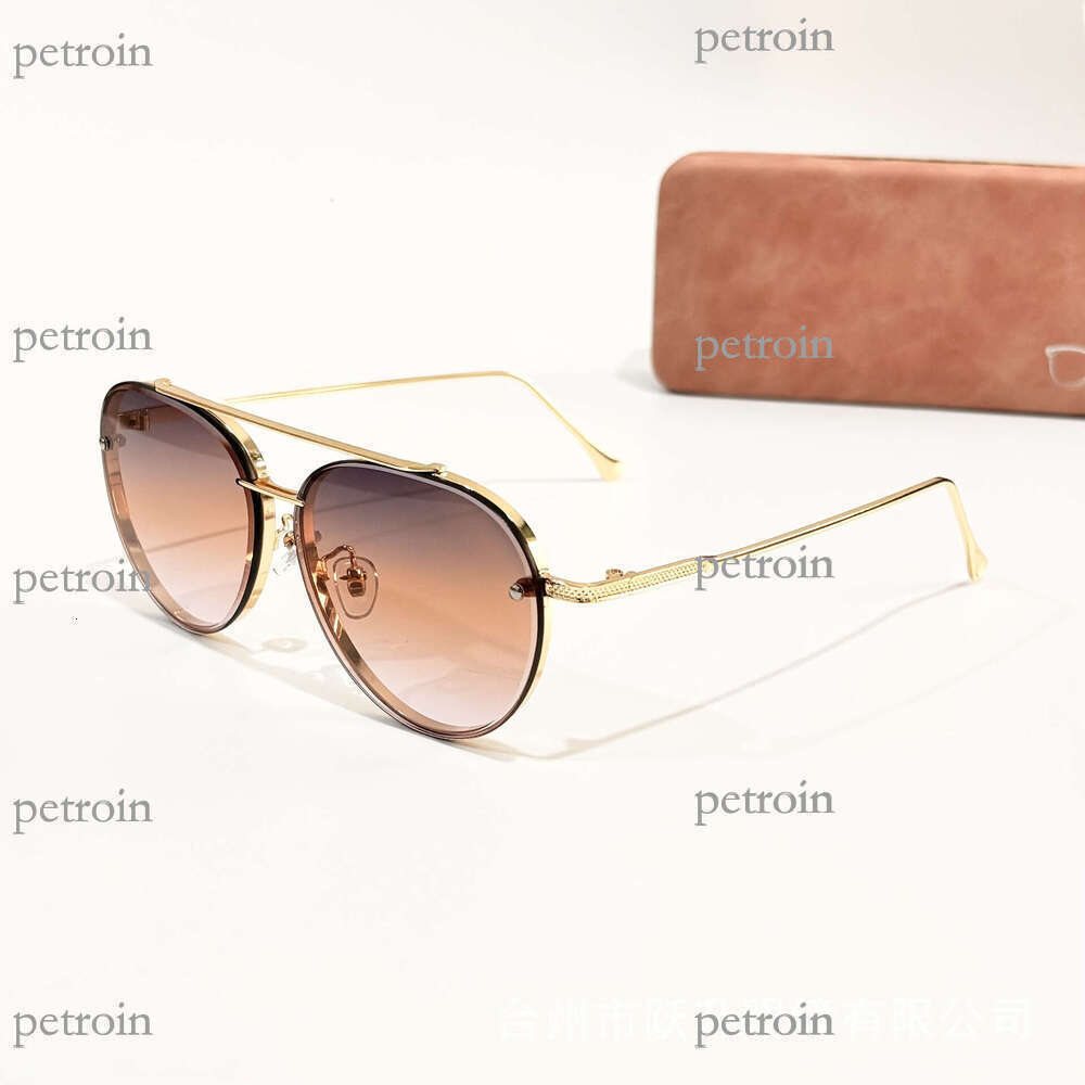 2025 New Fashion Double Bridge Metal Hot-Selling Gradient Sunglasses Outdoor Unisex Glasses