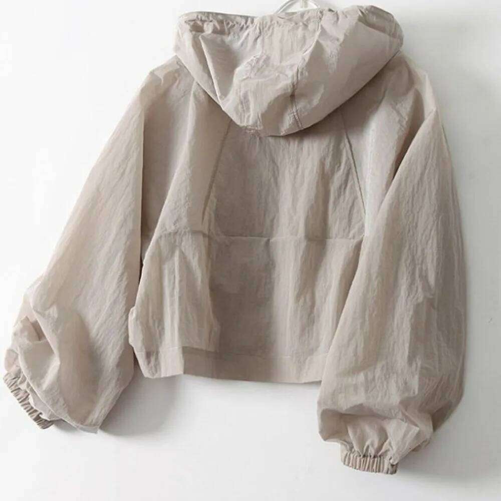 Simplicity Thin Sunscreen Clothing Anti UV Loose Summer Long Sleeved Jacket Waterproof Quick Dry Women's Coat Outdoor Sports