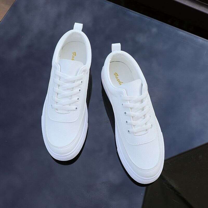 Summer Little White Board Leather Surface Anti Odor Breathable Trendy Versatile Suit Casual Shoes Men's 2025 Flat Bottom