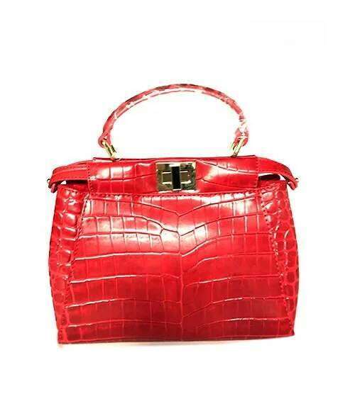 Faionable Commuter Oulder Crossbody Bag Classic Cowhide Genuine Leather Printed Pattern Handbag