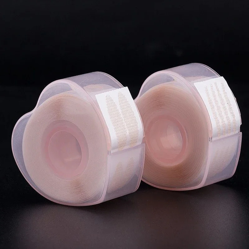 Clear Self-adhesive Double Eyelid Tape with Water Invisible Lace Mesh Eyelid Paste Sticker Olive-shaped Big Eyes Makeup Tool 250811