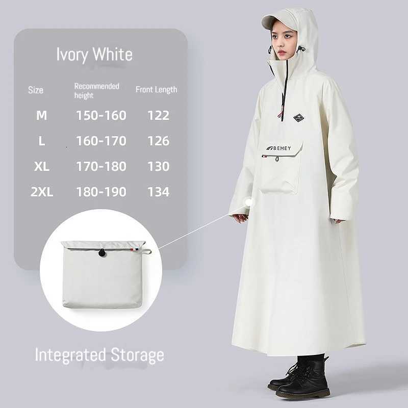New electric scooter raincoat single person thick and extended raincoat riding electric bike anti drifting motorcycle raincoa Y250814