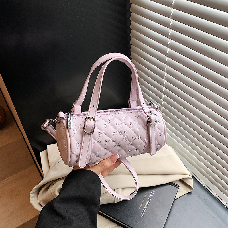 Diamond Studded Women's Handbag With Diamond Pattern Free Shipping Designer Luxurious And Trendy Retro Single Shoulder Crossbody Bag New Makeup P