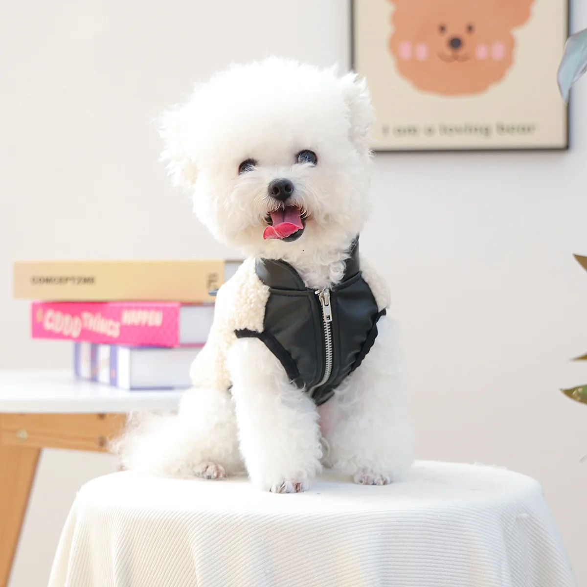 PU Pocket Chihuahua Winter Clothes For Small Breeds Dog Warm Autumn Harness Vest Coat Jacket Pet Cat Cute Male Outfit Pugs 250814