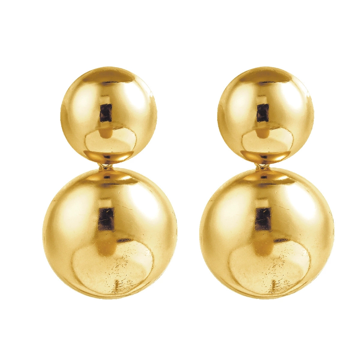 Chic Large Round Studs with Glossy Finish Perfect for Everyday Wear