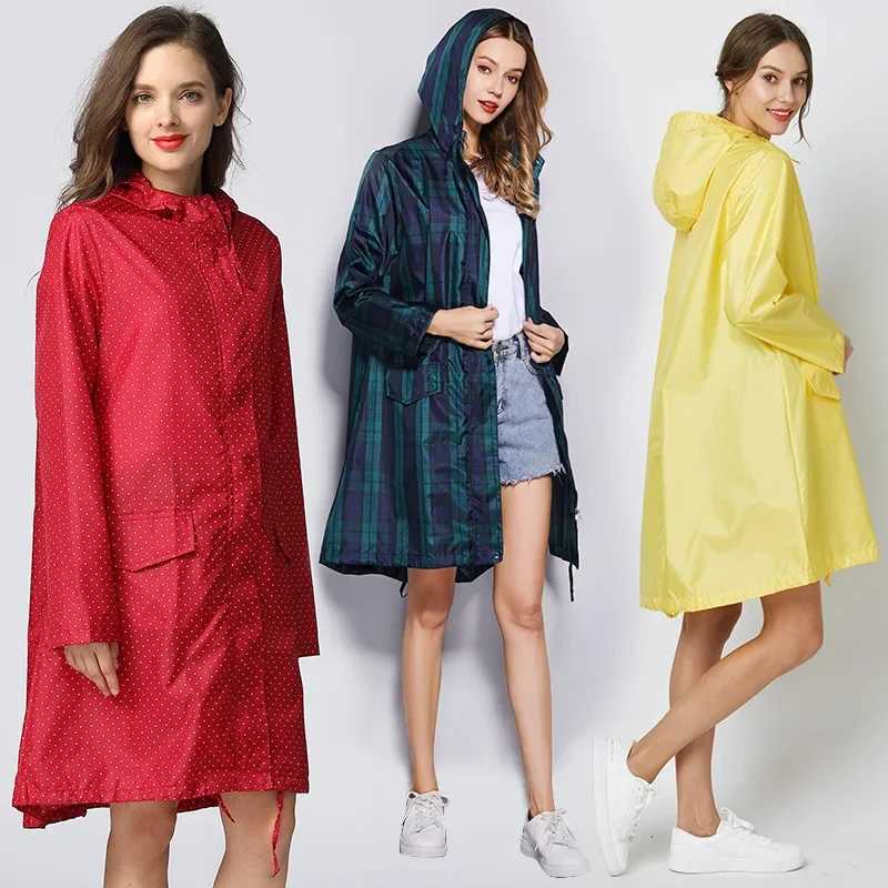 Big Size Fashion Women Lightweight Poncho Waterproof Long Raincoat Men Adults Biker Windproof Rain Coat Hiking Rainwear Y250814