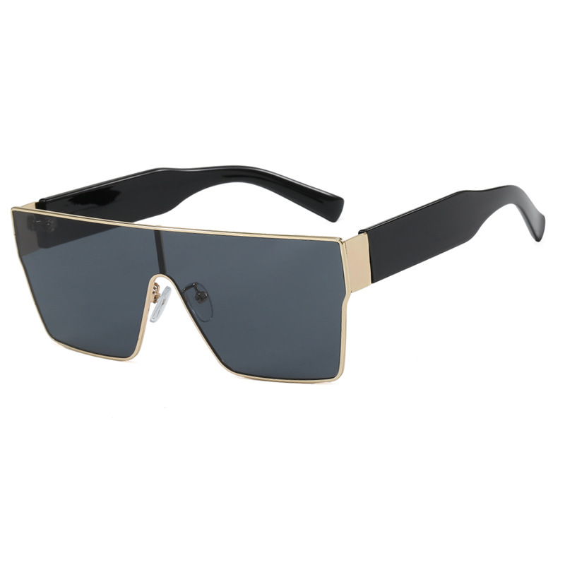 2025 New Arrival Women Square One Piece Over sized Sunglasses Trendy High End UV Protective Sunwear for Stylish Shading