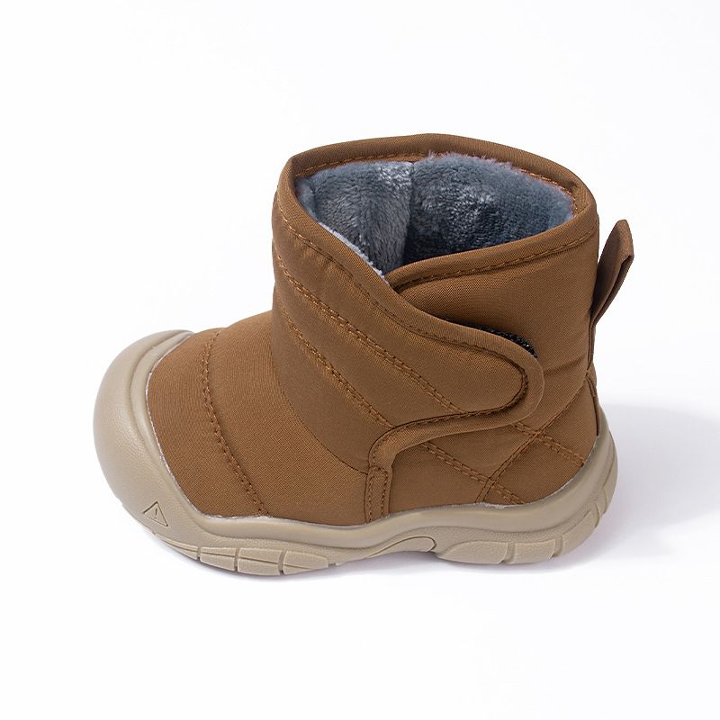 Winter Baby Cotton Shoes Toddler Waterproof Snow Boots Kids Solid Color Short Boots Kidsnest Boys Girls Daily Travel Shoes In Winter Size US5C-US9C