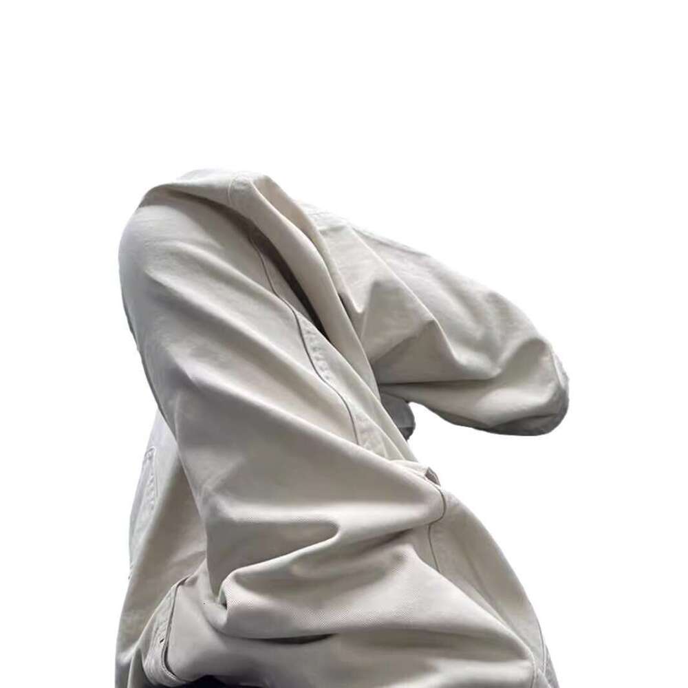 Khaki Logging Work Men Summer American Style Vibe Straight Cleanfit Slim Thin Casual Pants B5