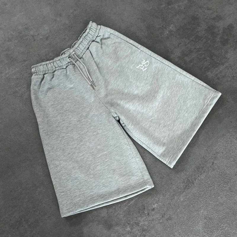 Mens Summer Trendy Pattern Embroidered Sports Leisure Straight Loose Five Quarter Pants - American New Trend Y250814