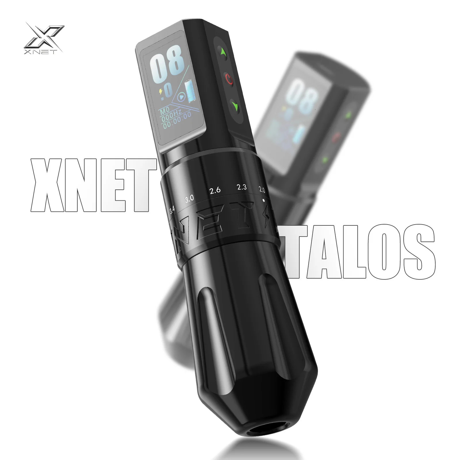 XNET Talos Adjustable Wireless Tattoo Machine Pen 2042mm Coreless Motor For Dotwork Makeup Microplasty 250809