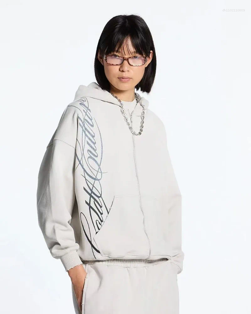 Men's Tracksuits 2025 Harajuku Fashion Men Clothing Gothic Trend Suit American Hip Hop Retro Letter Print Design Casual Couple Sportswear