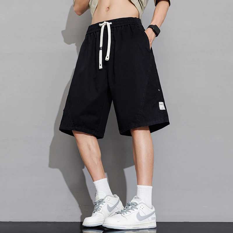 Summer Mens Casual Shorts Mens Pure Cotton Mens Baggy Shorts Man Cargo Pants Short Cargo-Shorts Male Black Cargo Shorts Y250814