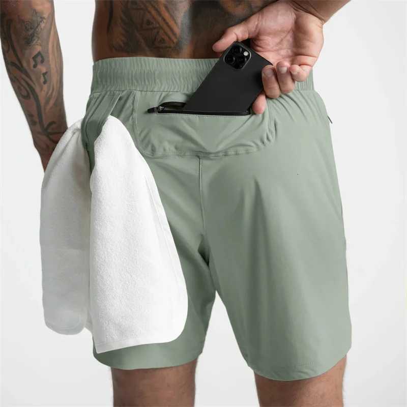 2025 NEW Summer quick-dry Training Shorts Men Sports Casual Clothing Fitness Workout Running Woven Compression Athletics Shorts Y250814