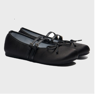 Designer Women's Ballet Shoes 2025 New Mary Jane Bow Flat Shoes