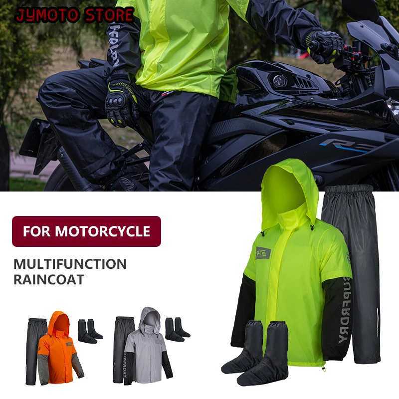 Star Field Knight Motorcycle Riding Raincoat Set Raincoat Rainpants Split Men and Womens Thin Reflective Waterproof Clothing Y250814
