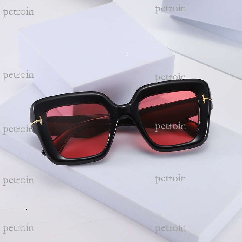 2025 New Letter T Square for Women High-end Sun Protection Celebrity Sunglasses Slimming Street Style Glasses