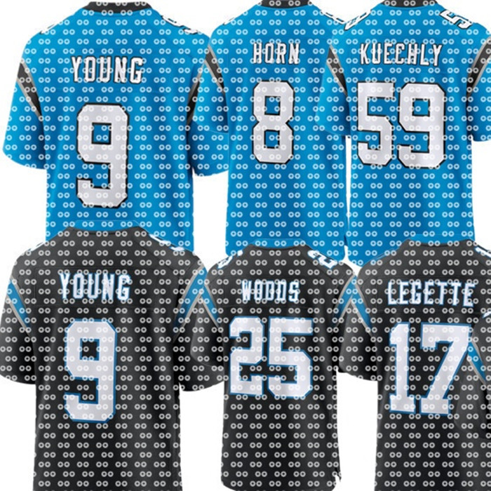 Tetairoa McMillan Xavier Woods Shaq Thompson Jonathan Mingo Josey Jewell Jaycee Horn Jackson Eddy Pineiro Jalen Coker Ja'Tavion Sanders Football Panthers Jersey