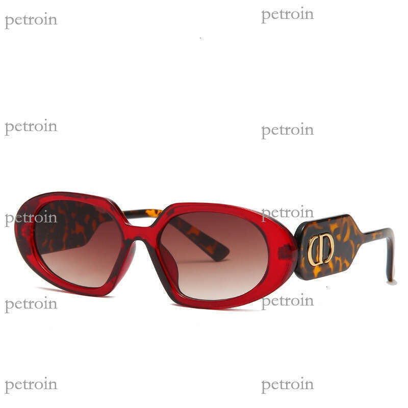 New Trendy Personality Street Style Fashion Versatile Oval High-end Internet Celebrity Sunglasses