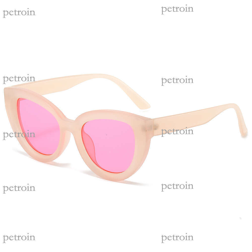 New Large Frame Cat Eye Personality Fashion Simple Street Style Travel Sunglasses