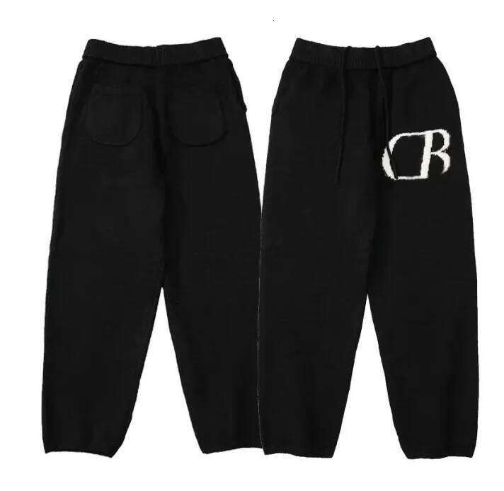 Men Women Designers Clothes Sweaters Wool Cb Jacquard Technology Knit Outwear Female Autumn Winter Keep Warm Jumpers