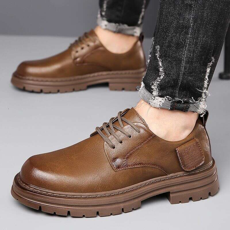 Platform Low Pumps Loafers Slip-on Casual Men's Shoes