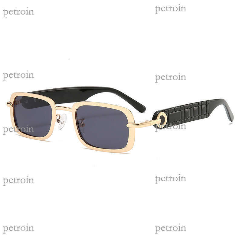 Square Frame Metal New Men's Sunglasses UV400 Fashion Women's
