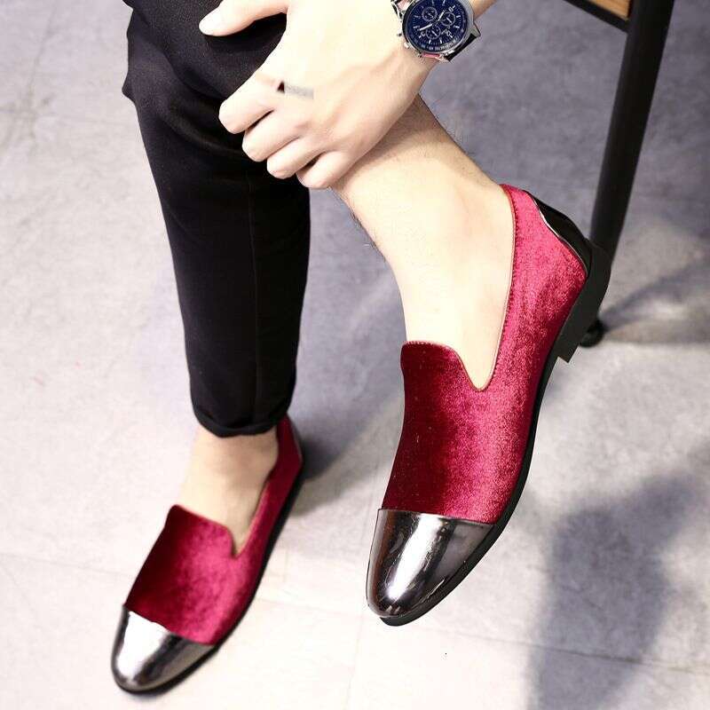 Veet Leather Single Bean Shoes, Oversized Loafers